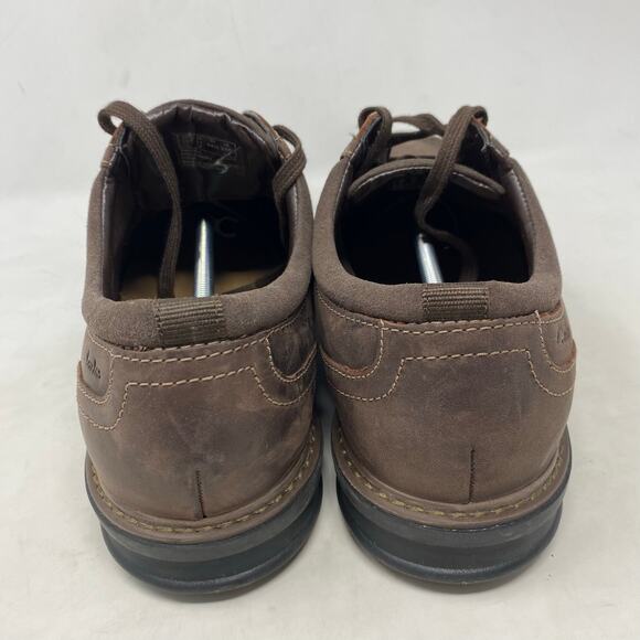 Clarks Rendell Walk Brown Leather Casual Loafer Mens Size 11W